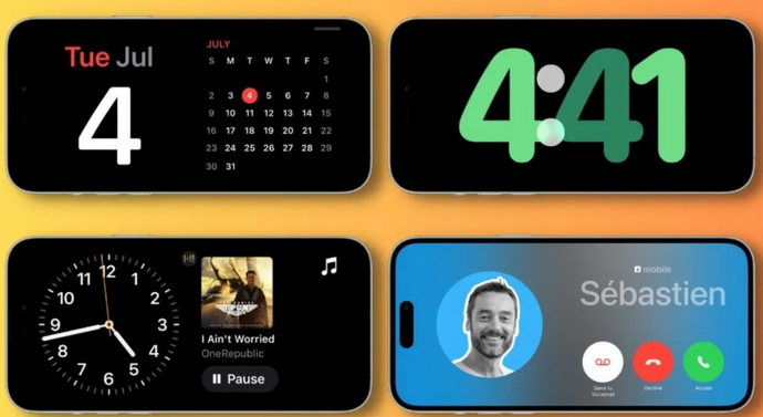 南芬苹果手机维修分享iOS17横屏充电待机显示有什么好处 