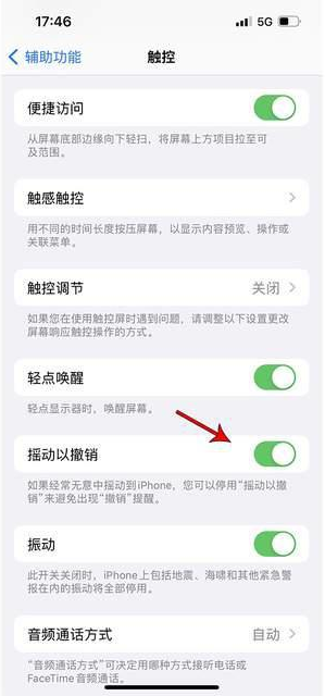 南芬苹果手机维修分享iPhone手机如何设置摇一摇删除文字 